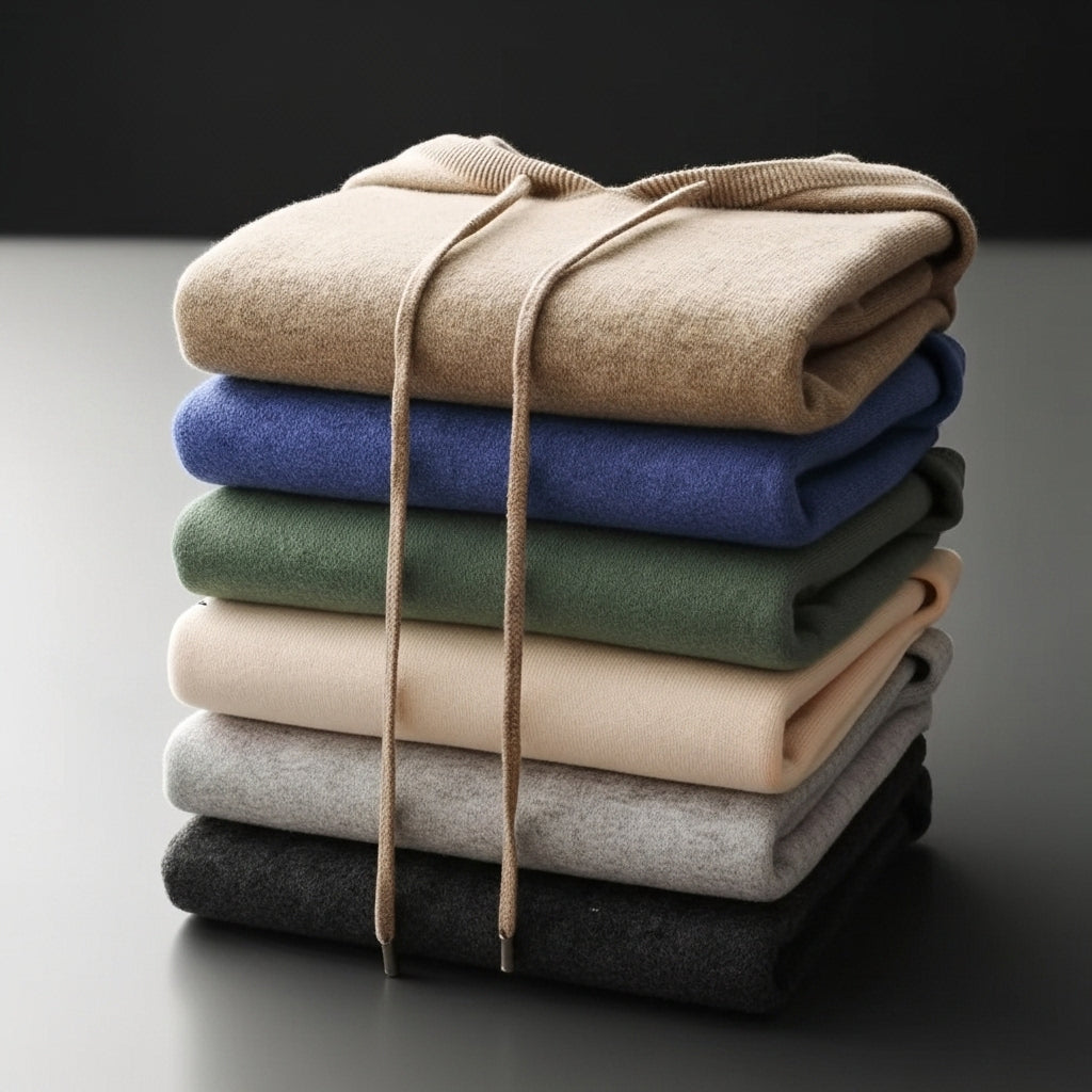 Minimalist soft knit hoodie for men | Casvian Core