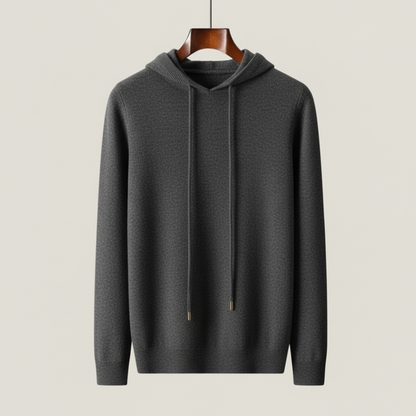 Minimalist soft knit hoodie for men | Casvian Core