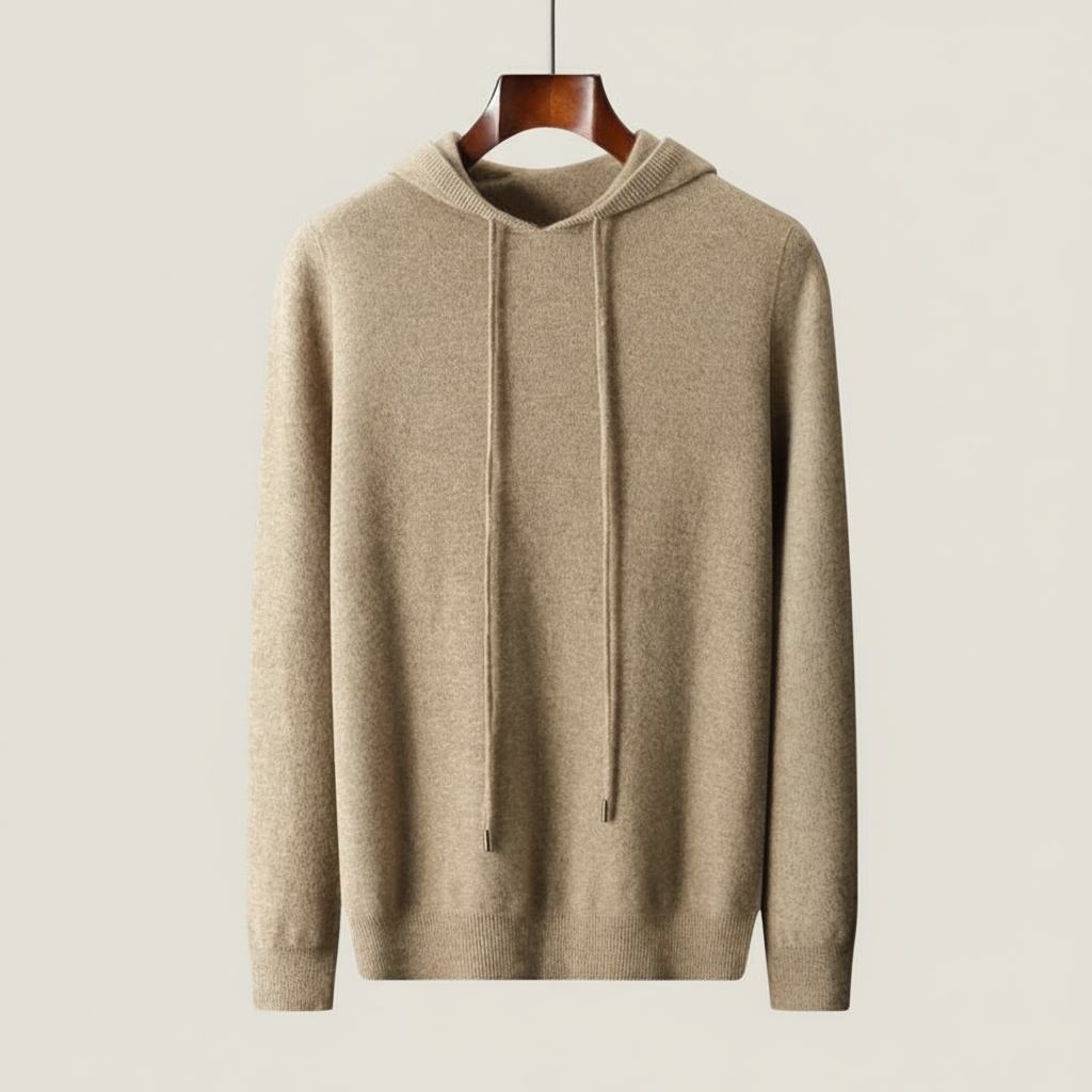 Minimalist soft knit hoodie for men | Casvian Core