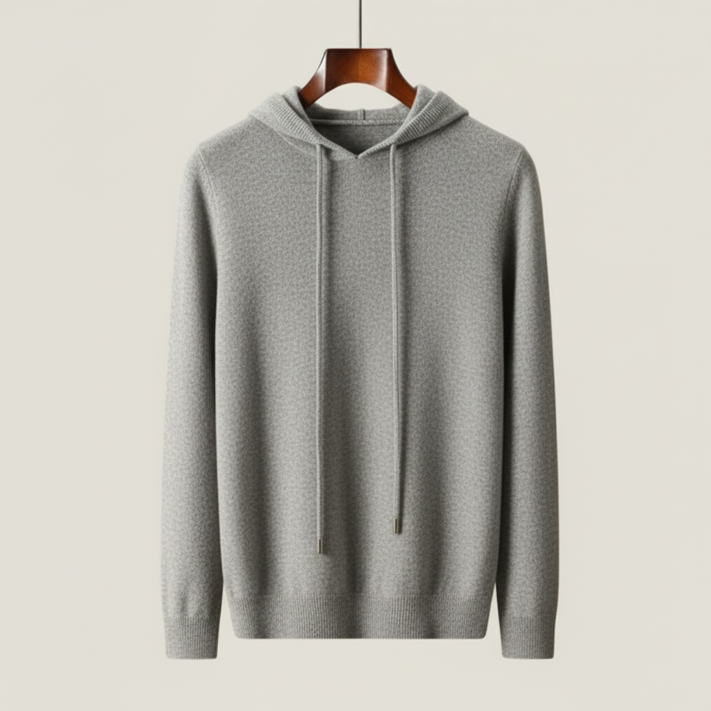 Minimalist soft knit hoodie for men | Casvian Core