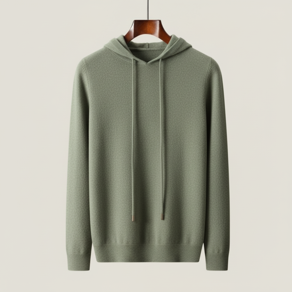 Minimalist soft knit hoodie for men | Casvian Core