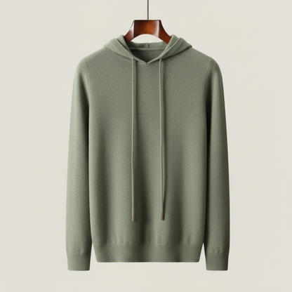Minimalist soft knit hoodie for men | Casvian Core