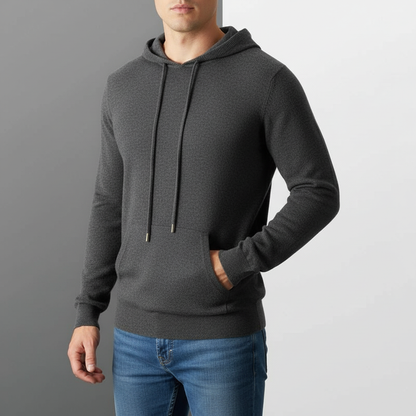 Minimalist soft knit hoodie for men | Casvian Core