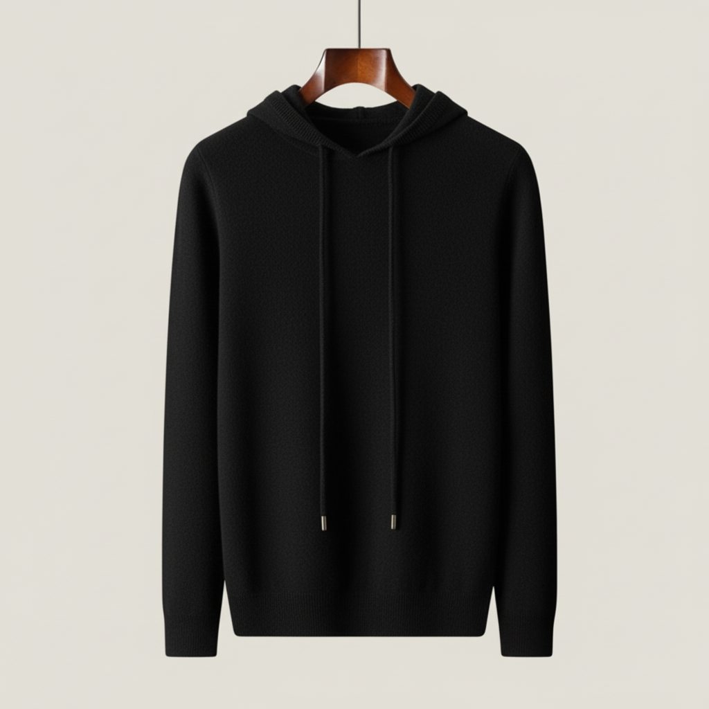 Minimalist soft knit hoodie for men | Casvian Core