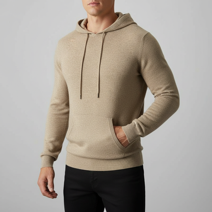 Minimalist soft knit hoodie for men | Casvian Core