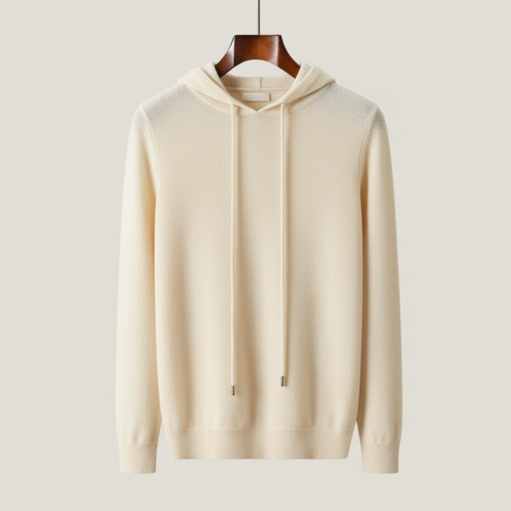 Minimalist soft knit hoodie for men | Casvian Core