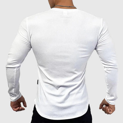 Long sleeve V-neck training shirt for men | Classic Era