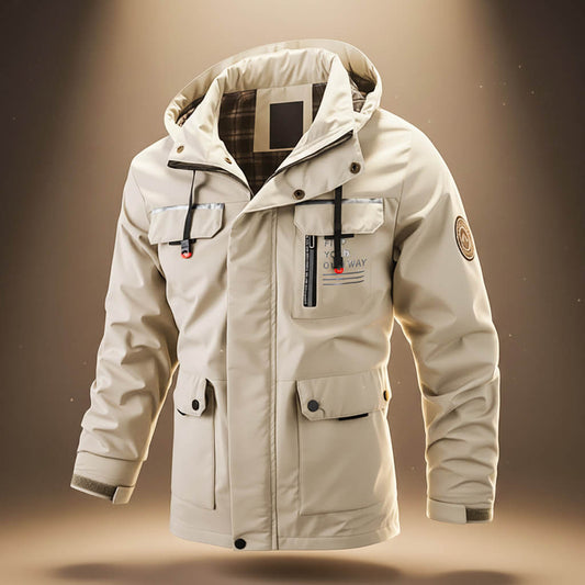 Warm hooded weather-resistant winter jacket for men | Explorer -1