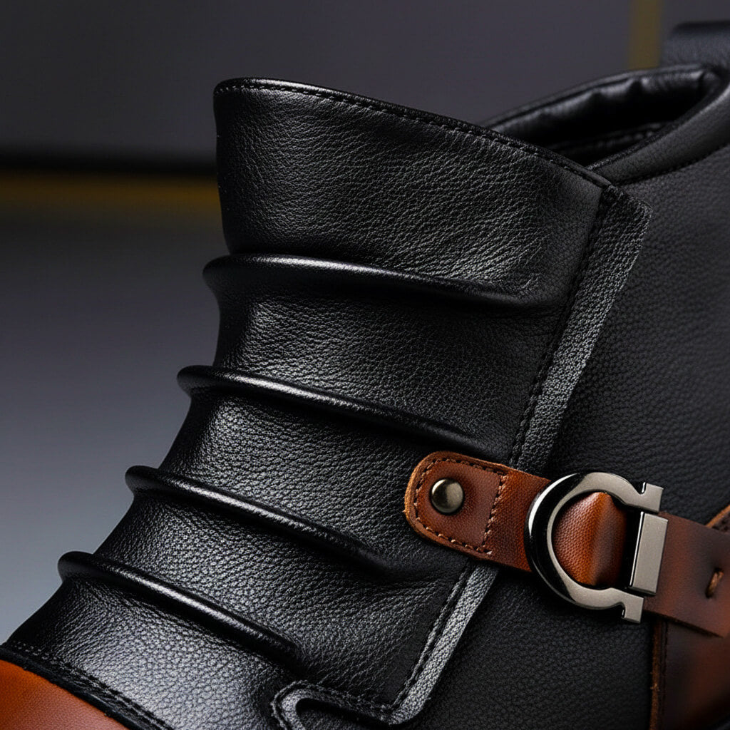 Classic polished genuine leather boots for men | Willson -3