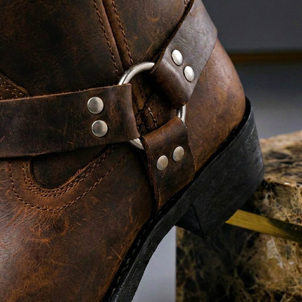 Bold top-grade genuine leather boots for men | Victor -4