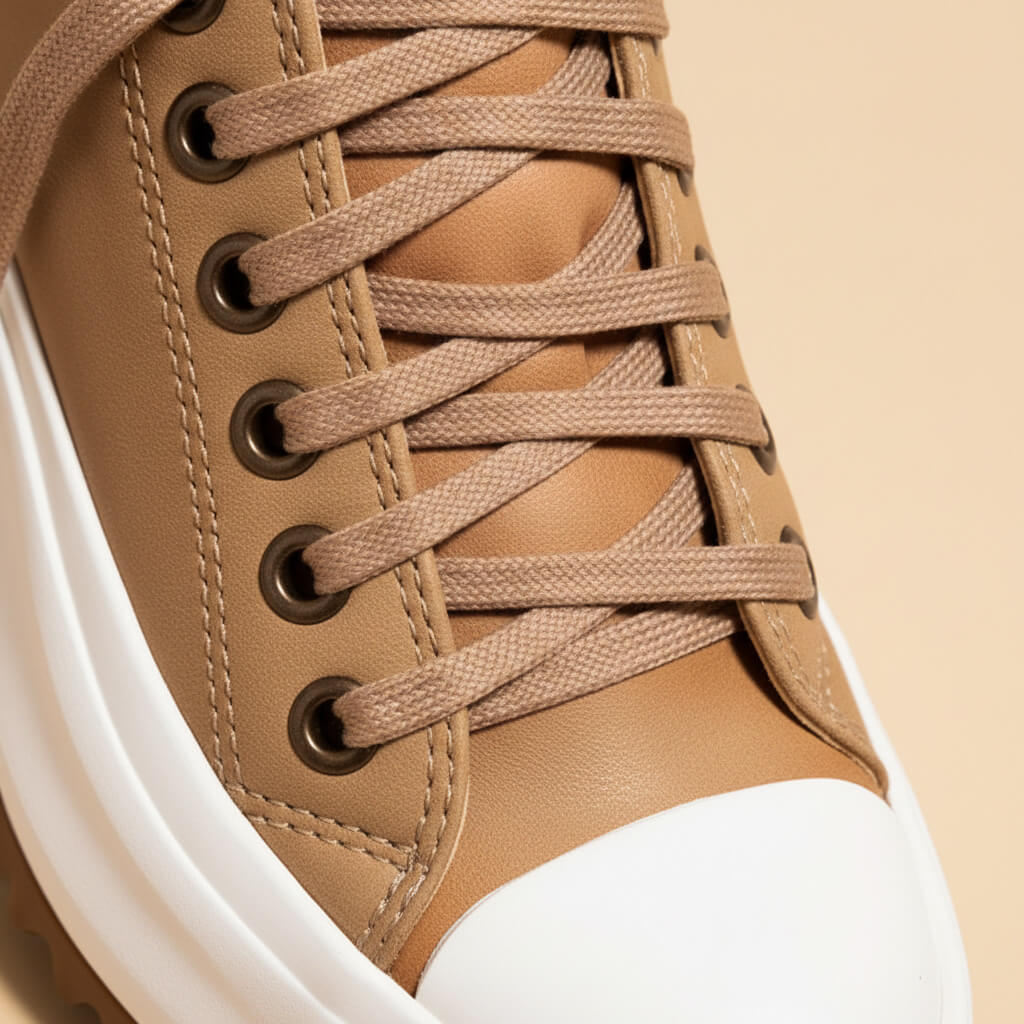 Bold high-top canvas platform sneakers for women | Eva -6