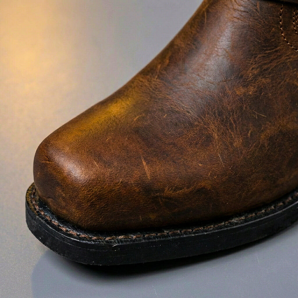 Bold top-grade genuine leather boots for men | Victor -5