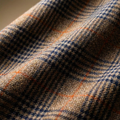 Smart houndstooth tailored wool blazer for men | Charles -5