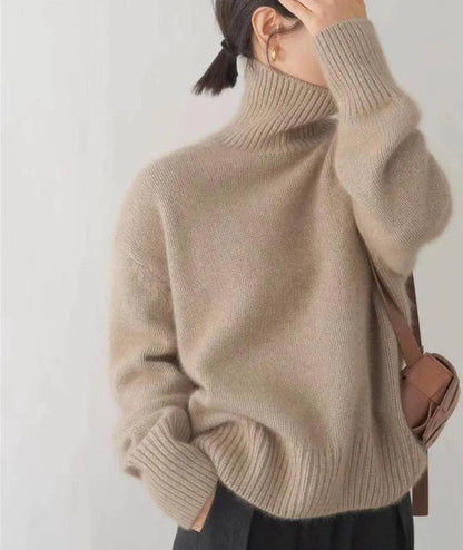 Classic turtleneck sweater with relaxed fit for women | Celina