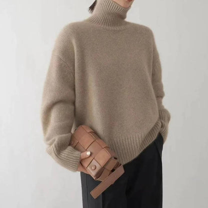 Classic turtleneck sweater with relaxed fit for women | Celina