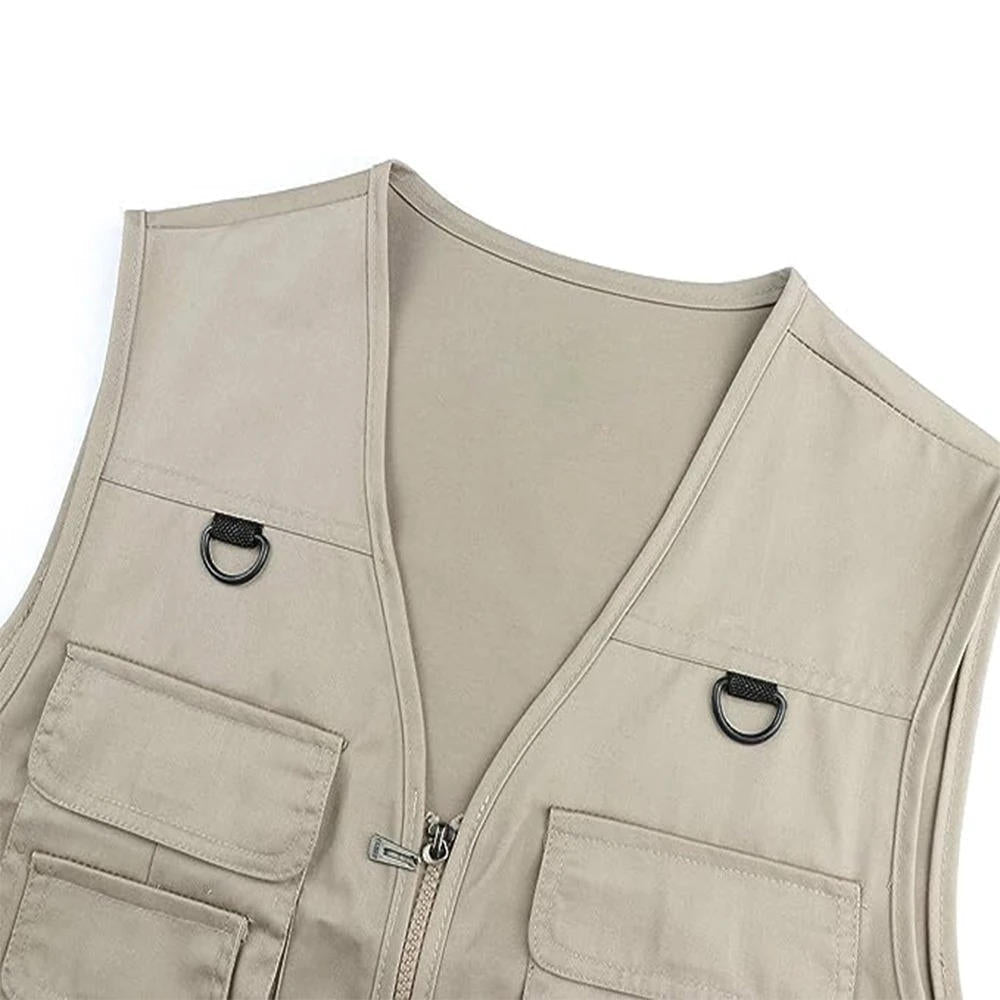 Multi-pocket hiking vest with mesh lining for men | Summit