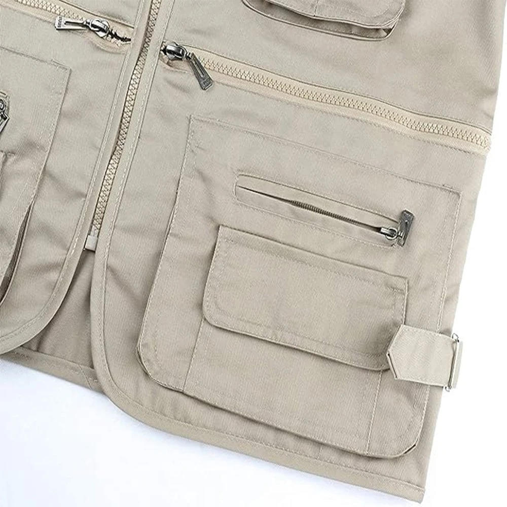 Multi-pocket hiking vest with mesh lining for men | Summit