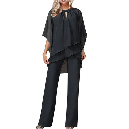 Elegant pantsuit with flowing sleeves for women | Mireya