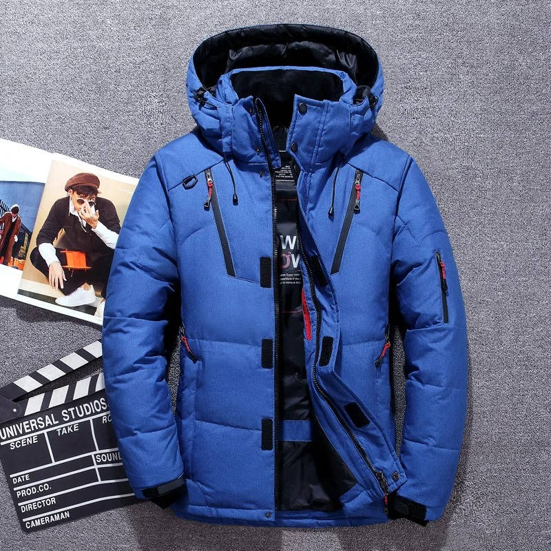 Insulated winter parka with adjustable hood for men | Orion