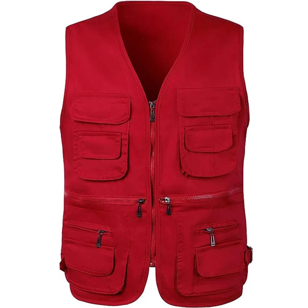Multi-pocket hiking vest with mesh lining for men | Summit