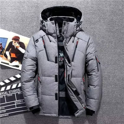 Insulated winter parka with adjustable hood for men | Orion
