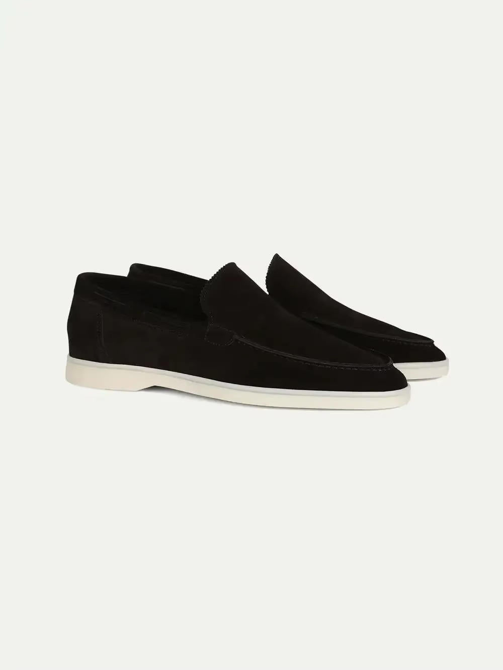 Yacht-style slip-on loafers with hand-stitched detailing for men | Harbor