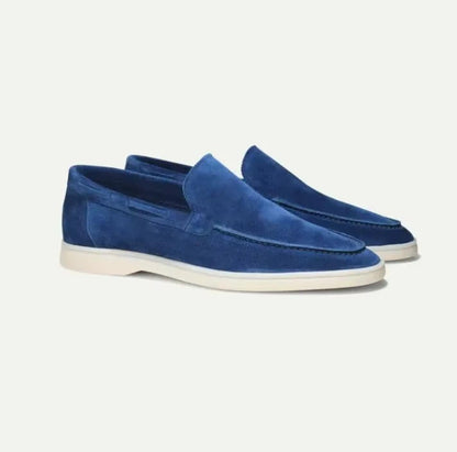 Yacht-style slip-on loafers with hand-stitched detailing for men | Harbor