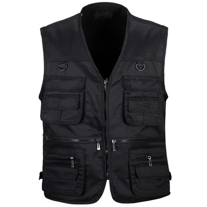 Multi-pocket hiking vest with mesh lining for men | Summit