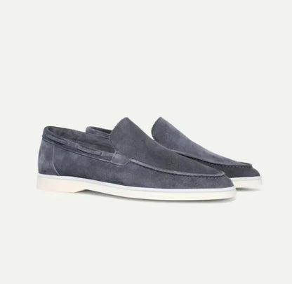 Yacht-style slip-on loafers with hand-stitched detailing for men | Harbor