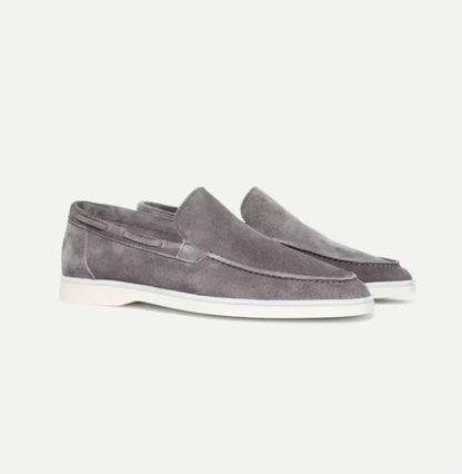 Yacht-style slip-on loafers with hand-stitched detailing for men | Harbor