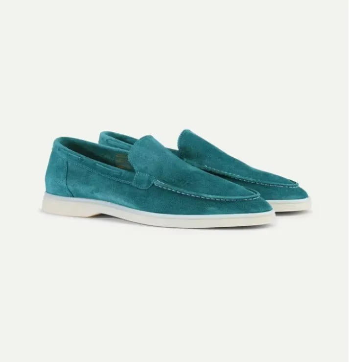 Yacht-style slip-on loafers with hand-stitched detailing for men | Harbor