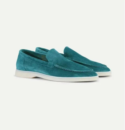 Yacht-style slip-on loafers with hand-stitched detailing for men | Harbor