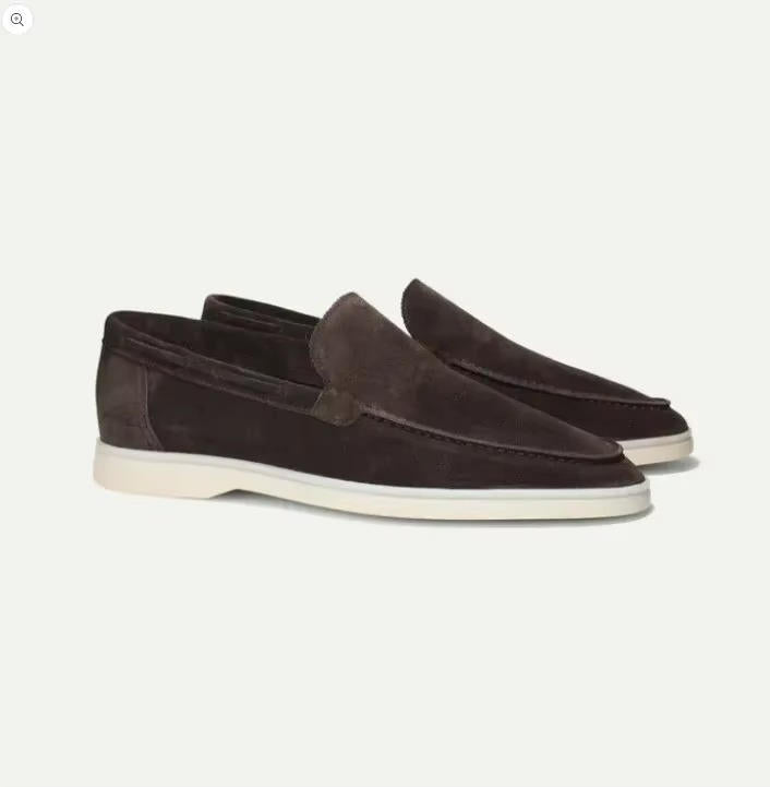 Yacht-style slip-on loafers with hand-stitched detailing for men | Harbor