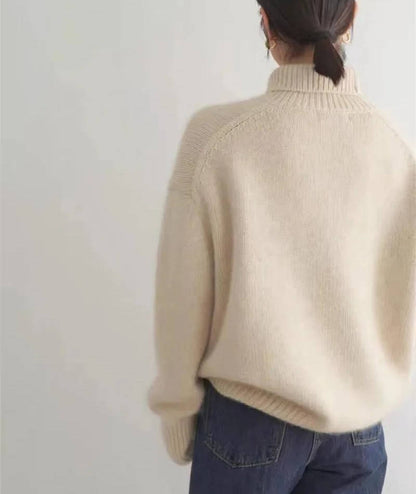 Classic turtleneck sweater with relaxed fit for women | Celina
