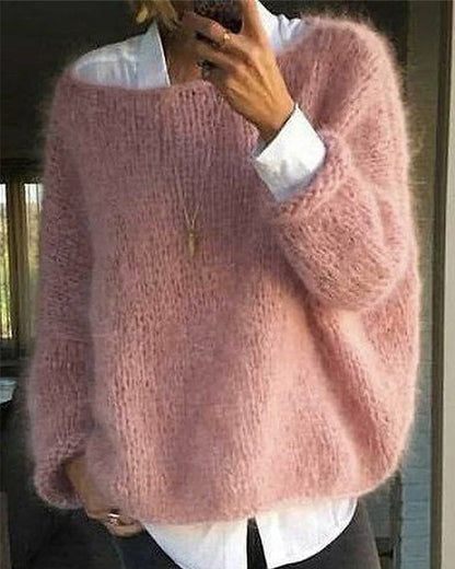 Cosy long-sleeve knit sweater for women | Abigail -1