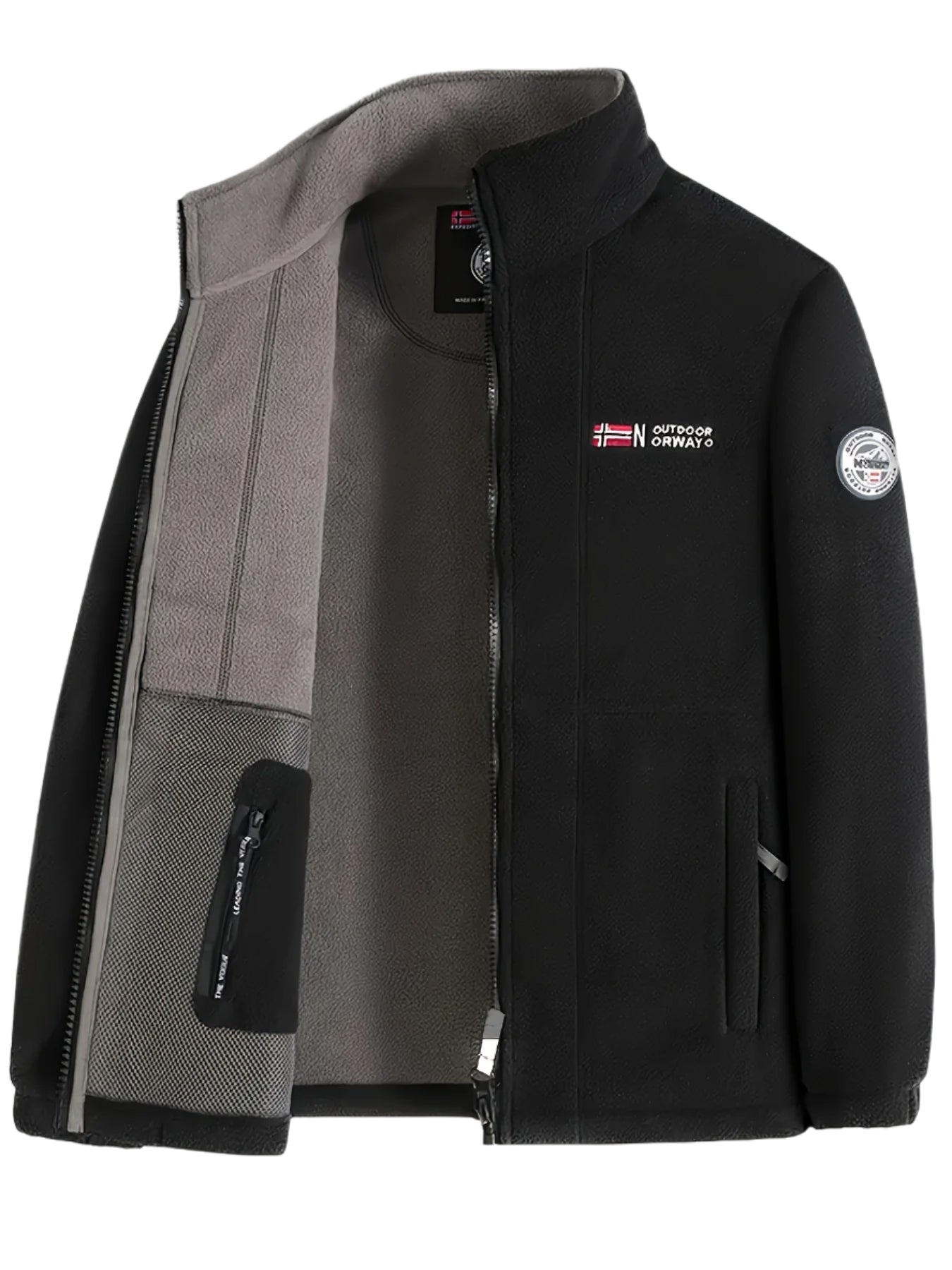 Warm lightweight outdoor fleece jacket for men | Julius -24