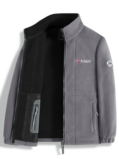 Warm lightweight outdoor fleece jacket for men | Julius -20
