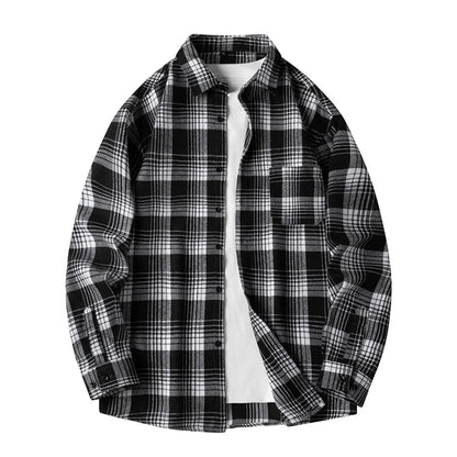 Classic plaid flannel shirt with relaxed everyday fit for men | Maverick