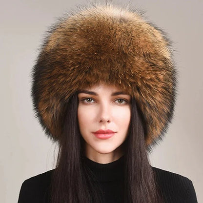 Plush winter hat with thick insulated design for women | Valentina