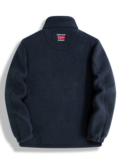 Warm lightweight outdoor fleece jacket for men | Julius -4