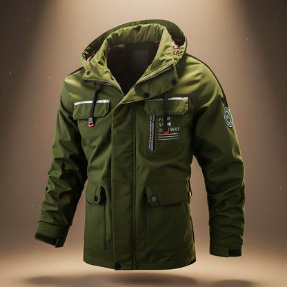 Warm hooded weather-resistant winter jacket for men | Explorer -4