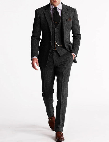 Tailored Slim Fit Three Piece Suit Set for men | Lorenzo