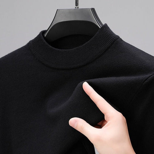 Classic pullover sweater with straight hem for men | Laurent