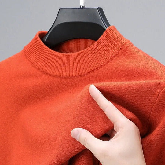 Classic pullover sweater with straight hem for men | Laurent
