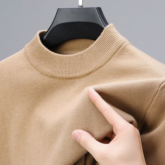Classic pullover sweater with straight hem for men | Laurent