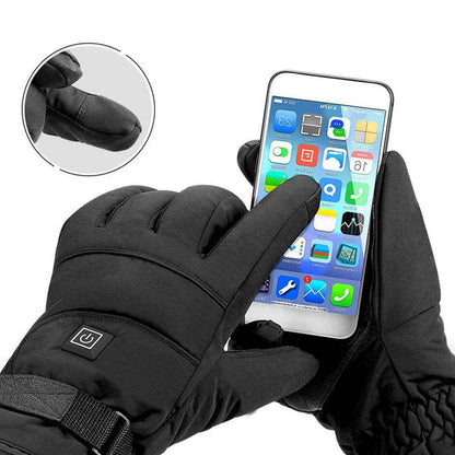 Heated winter gloves with adjustable temperature settings for men | Thermelle