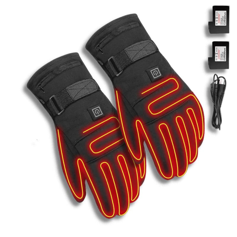 Heated winter gloves with adjustable temperature settings for men | Thermelle