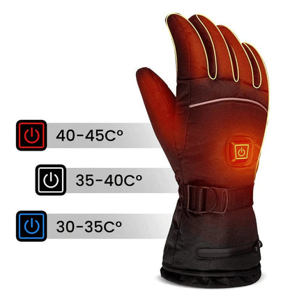 Heated winter gloves with adjustable temperature settings for men | Thermelle