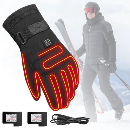 Heated winter gloves with adjustable temperature settings for men | Thermelle
