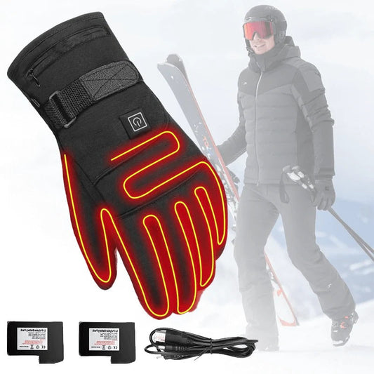 Heated winter gloves with adjustable temperature settings for men | Thermelle